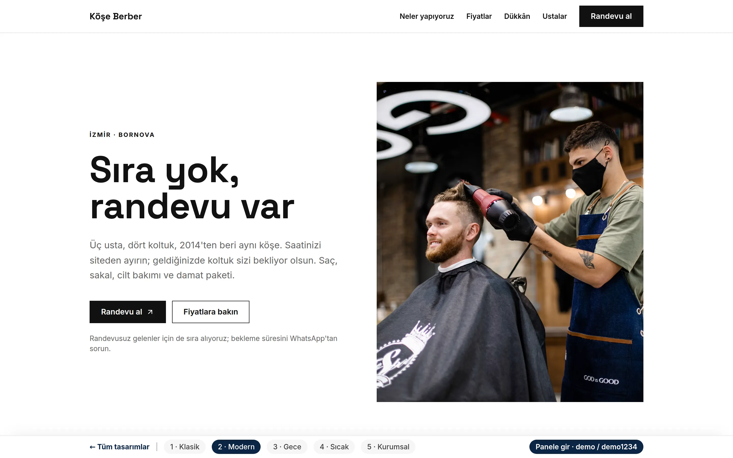 Tasarım 2 — Modern
