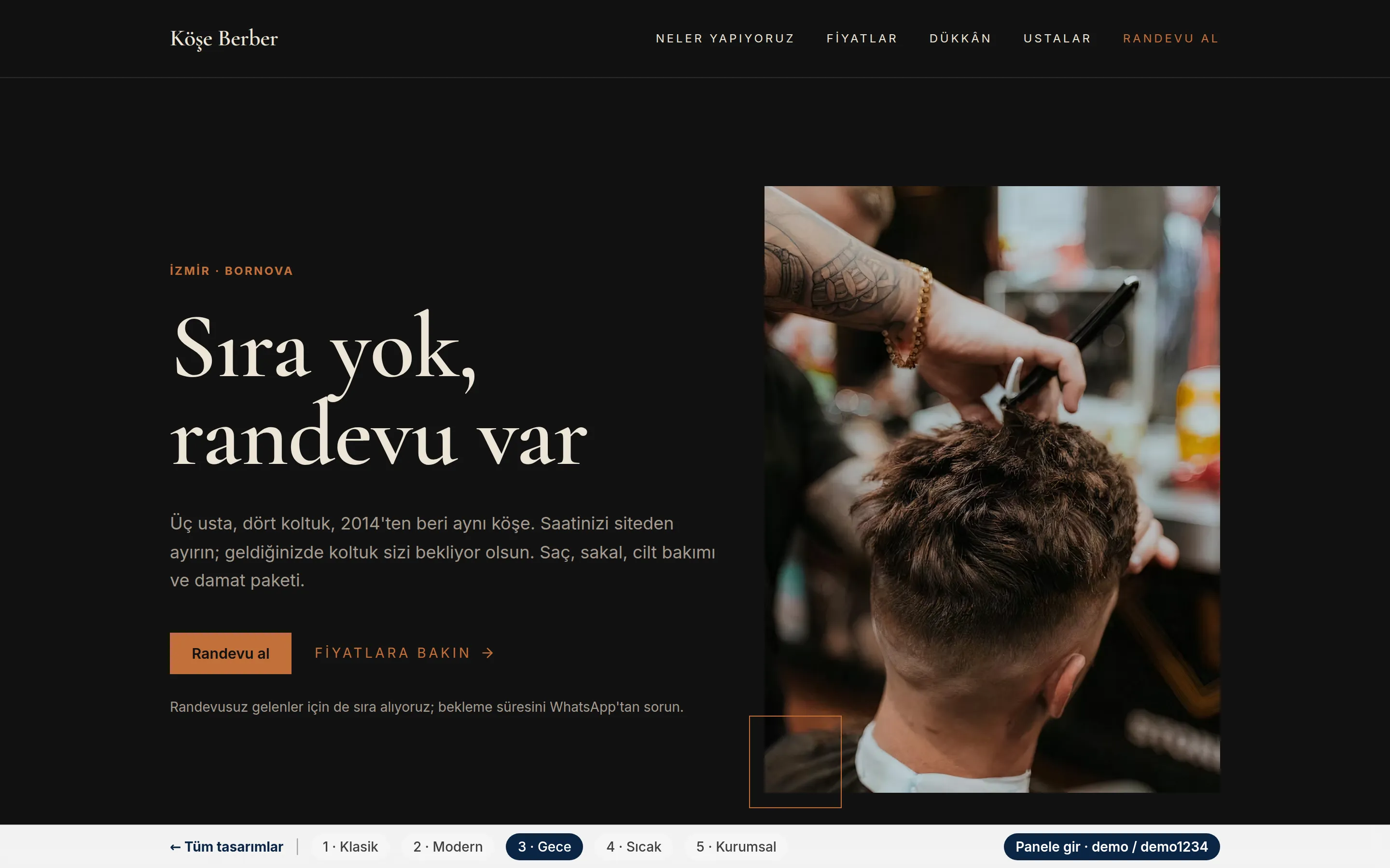 Tasarım 3 — Gece